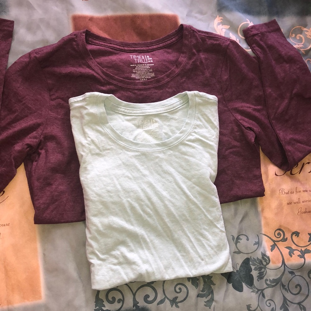 Two long sleeve thin comfortable t-shirts